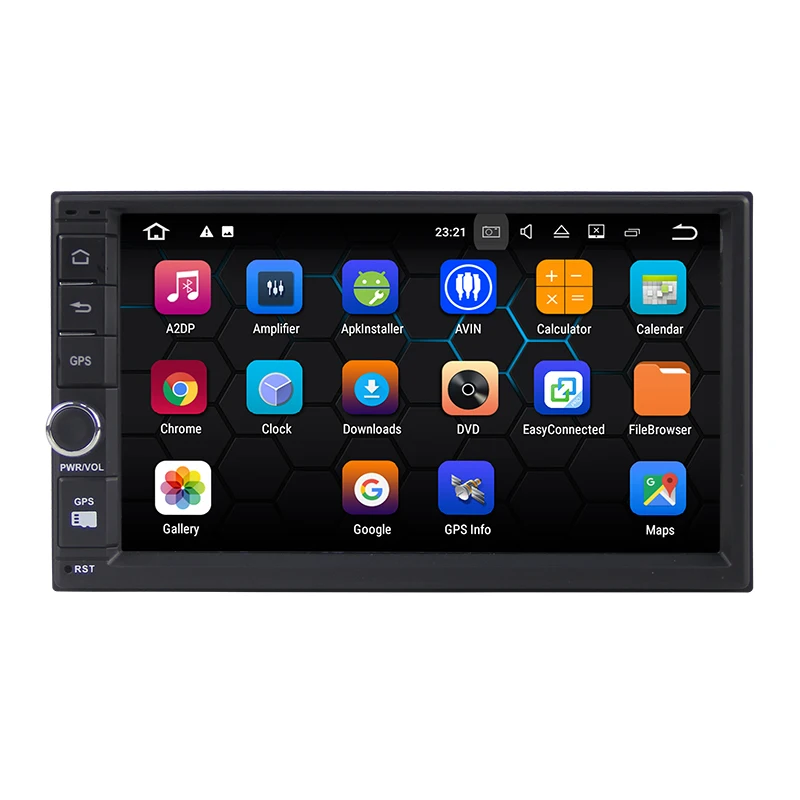 Discount Ancluu 7 inch 2 din android 8.1 car dvd player GPS radio for NISSAN Hyundai cars tape recorder navigation 1