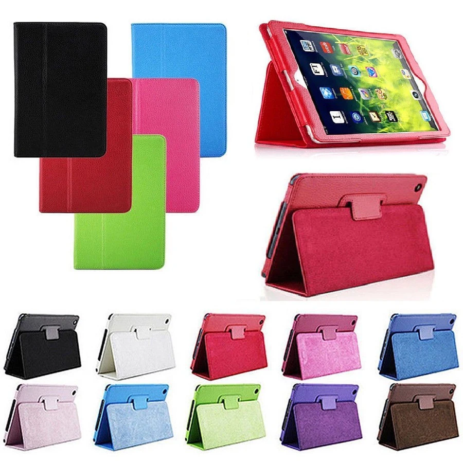 New Ultra Slim Solid PU Case For Ipad 2 3 4 Case Smart Bracket Stand Tablet Cover For Ipad 2 Ipad 3 Ipad 4 Case Wakeup Kickstand