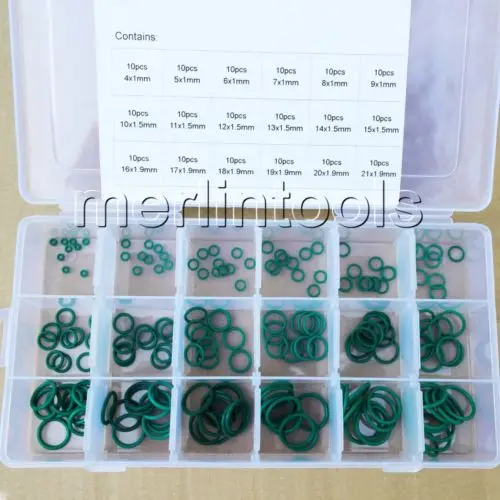 

1/1.5/1.9mm Section OD from 4mm to 21mm VITON O-Ring gaskets set