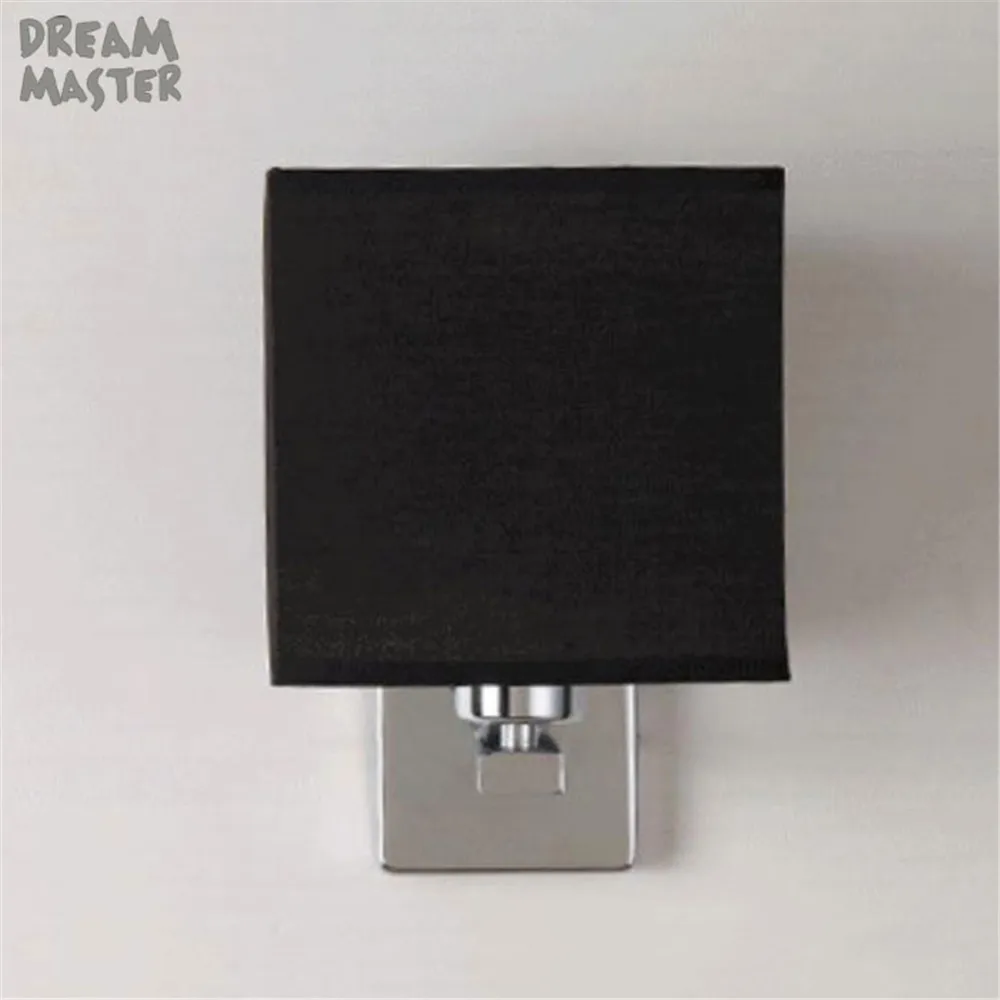 Modern Nordic Style E27 Wall Lamps Stainless steel Indoor Bedroom fabric Wall Light Reading Study Living Room Decoration fixture wall sconce lighting Wall Lamps