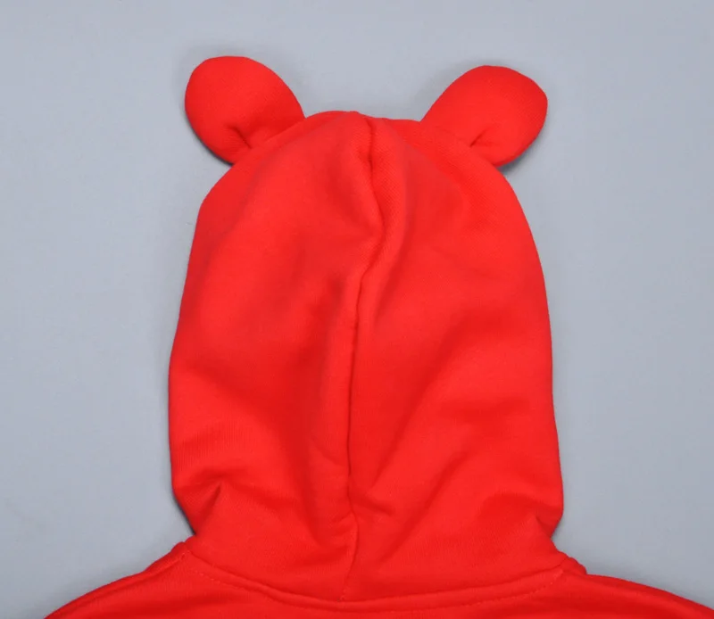 Верхняя одежда для маленьких девочек осень г. красный с капюшоном для девочек Куртки с рисунком лисы для маленьких девочек пальто Топы корректирующие детская одежда с длинными рукавами