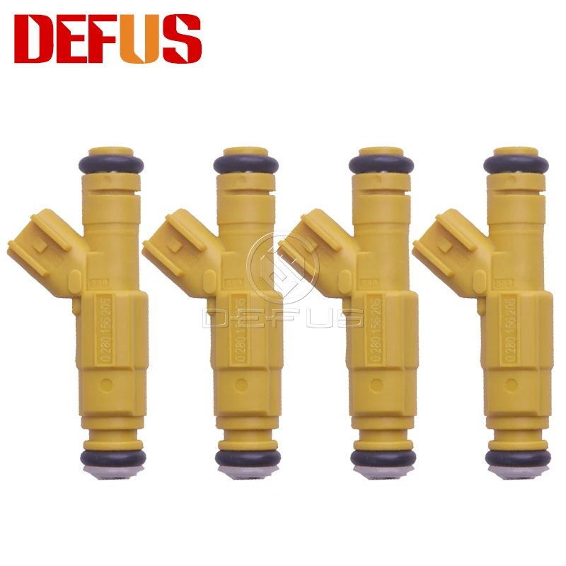 DEFUS 4 шт. OEM 0280156205 топливный инжектор для Ford Ranger 2004 2005 2.3L l4 Mazda B2300 2006 абсолютно новый