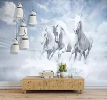 Custom wallpaper modern minimalist dream horse background beautiful living room bedroom decoration waterproof material Custom wallpaper modern minimalist dream horse background beautiful living room bedroom decoration waterproof material