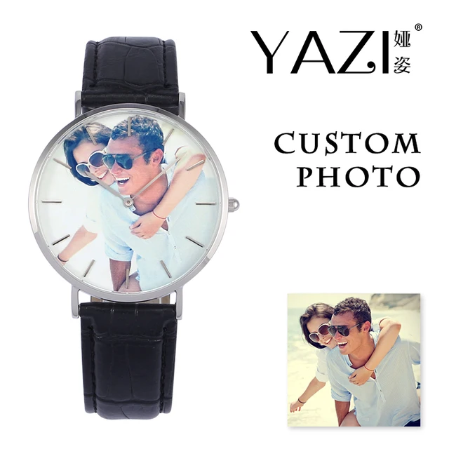 Yazi Personalizzato Privata Orologio Da Polso Photo Print In Quadrante Di Orolog Yazi Personalizzato Privata Orologio Da Polso Photo Print In Quadrante Di Orolog