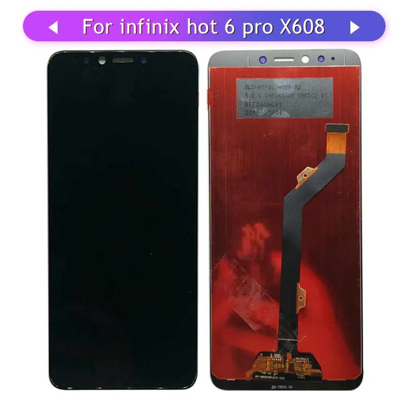 Для Infinix Hot 6 Pro X608 Hot 6Pro Hot6 Pro сенсорный экран ЖК-дисплей в сборе стеклянная панель сенсорный датчик дигитайзер Замена