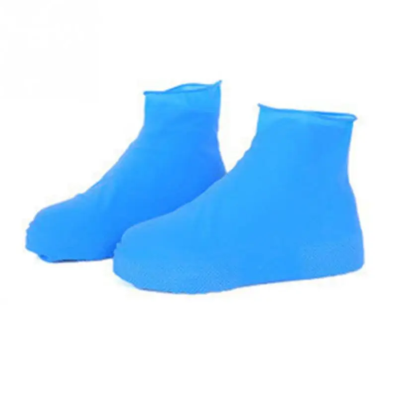 Водонепроницаемое многоразовое покрытие на обувь от дождя Резиновые Нескользящие непромокаемые сапоги обувь для мужчин и женщин