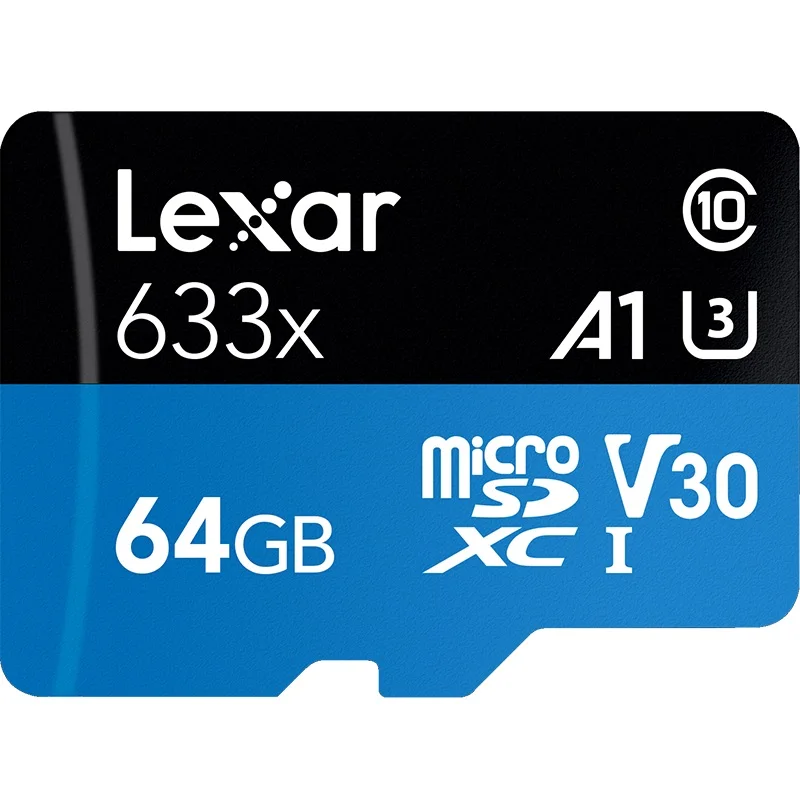 Lexar 633X Micro SD de 32 Гб 128 Гб 64 Гб 256 ГБ tarjeta 512 Гб Micro SD de 16 Гб SD/tarjeta de memoria Flash TF 32 64 128 Гб microSD - Capacity: 64GB