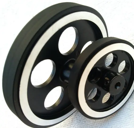 

DOIT Rotary Encoder Gauge Meter Wheel Aluminum Alloy Meter Measuring Wheel with Rubber for Smart Car Big Weight RC Toy