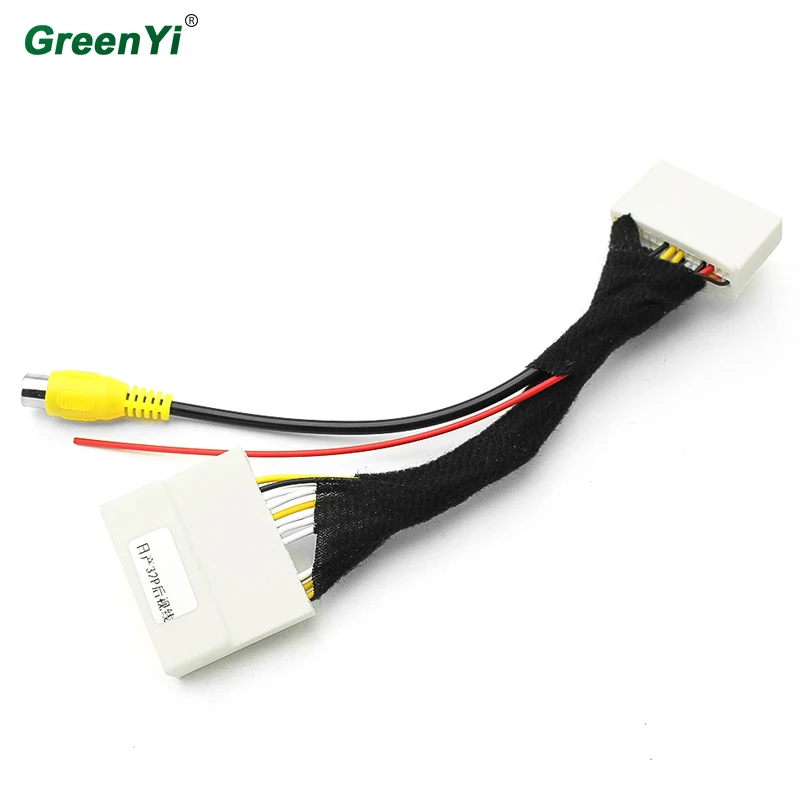 

GreenYi Car Camera RCA Video Converter Cable Camera Connection Adapter can be used for Nissan Qashqai Sunshine X-Trail Treeano