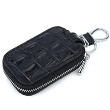 Автомобильный ключ кошельки кожаный брелок для ключей для мужчин Организатор ключей экономки крокодиловый узор, брелок для ключей Чехлы кейс на молнии сумка унисекс
