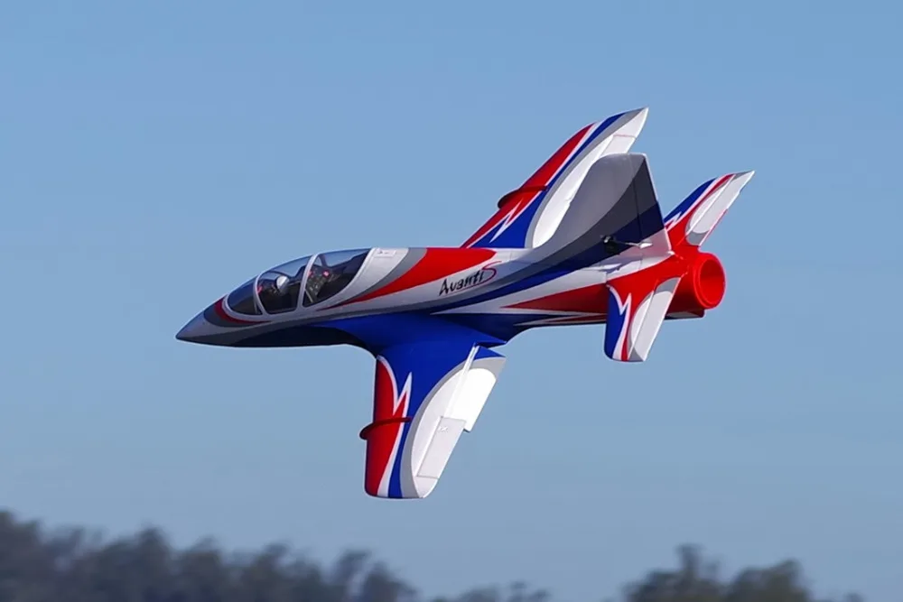FMS RC Airplane Avanti Blue 70mm Ducted Fan EDF Jet High speed Big