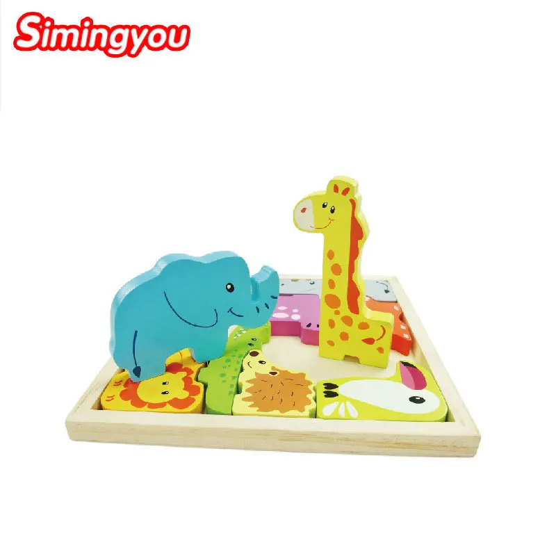 

Simingyou Wood Toys For Toddlers Animal Traffic Jigsaw Puzzle Educational Toys Learning C20-Q-07 Drop Shipping