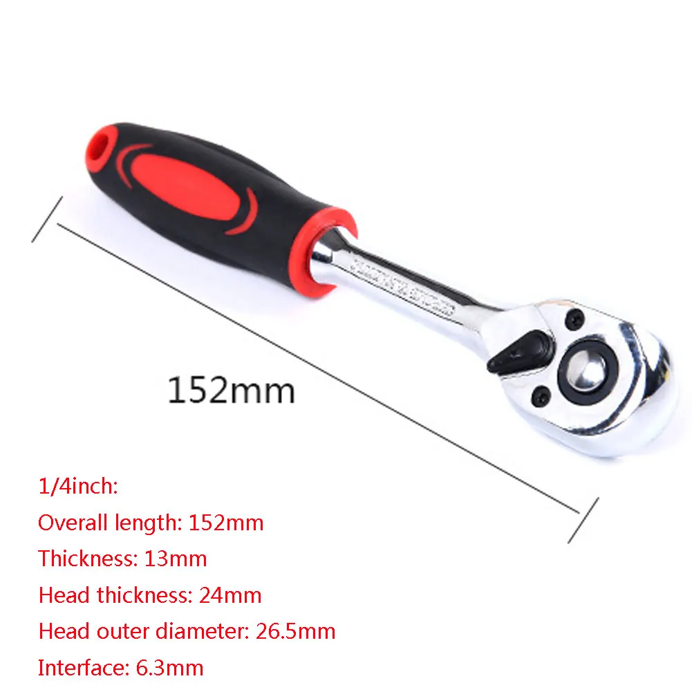 Details about   1/4" 3/8" 1/2" Torque Ratchet Socket Wrench 24 Teeth Quick Release Hand Tools