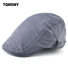 Кепи-унисекс шапки s мужские береты сплошной цвет Peaked cap дышащие плоские шляпы весна-осень для мужчин Gorras Planas