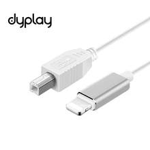 1,5 м 8Pin адаптер usb Тип B адаптер OTG кабель мужчин и женщин для iPhone iPad к Электронный музыкальный инструмент аудио интерфейс