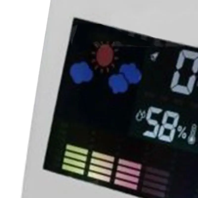 ЖК-электронные часы проекция цифровой будильник Повтор погоды Термометр светодиодный дисплей#710