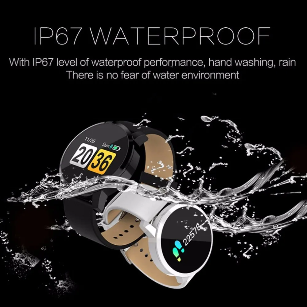 

Q8 Smart Watch men IP67 Waterproof NRF52832 Chip Blood Oxygen Sleep Heart Rate Monitor Sport Fitness Wearable Smartwatch reloj