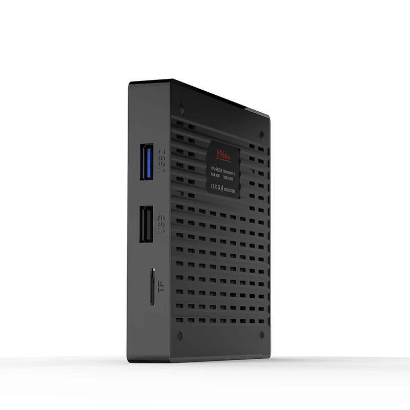 H96 Max Plus+ Android 9.0 Tv Box 4G Ram Rk3328 Quad-Core 64Bit 2.4/5G Wifi Lan Smart Media Player H.265 Dlna Set-Top Box Eu Pl