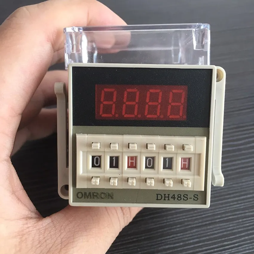 DH48S-S programmable double relais temporisé 0.1S-99H repeatcycle Socket 12-380 V