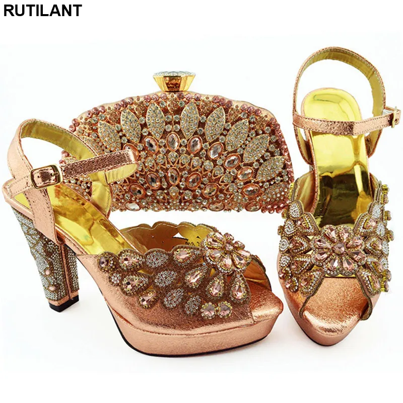 Nieuwe Collectie Italiaanse Schoen en Tas Set voor Party In Vrouwen Lady Schoenen Hoge Hak Nigeriaanse Vrouwen Bruiloft met Zak set Blok Hak Schoen Nieuwe Collectie Italiaanse Schoen en Tas Set voor Party In Vrouwen Lady Schoenen Hoge Hak Nigeriaanse Vrouwen Bruiloft met Zak set Blok Hak Schoen