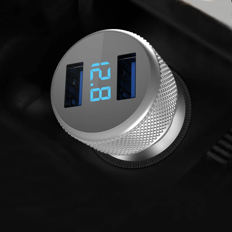 GUSGU 3.1A المزدوج USB سيارة شاحن LED عرض العالمي للهاتف المحمول اللوحي GPS شاحن محول لسامسونج فون Xiaomi GUSGU 3.1A المزدوج USB سيارة شاحن LED عرض العالمي للهاتف المحمول اللوحي GPS شاحن محول لسامسونج فون Xiaomi