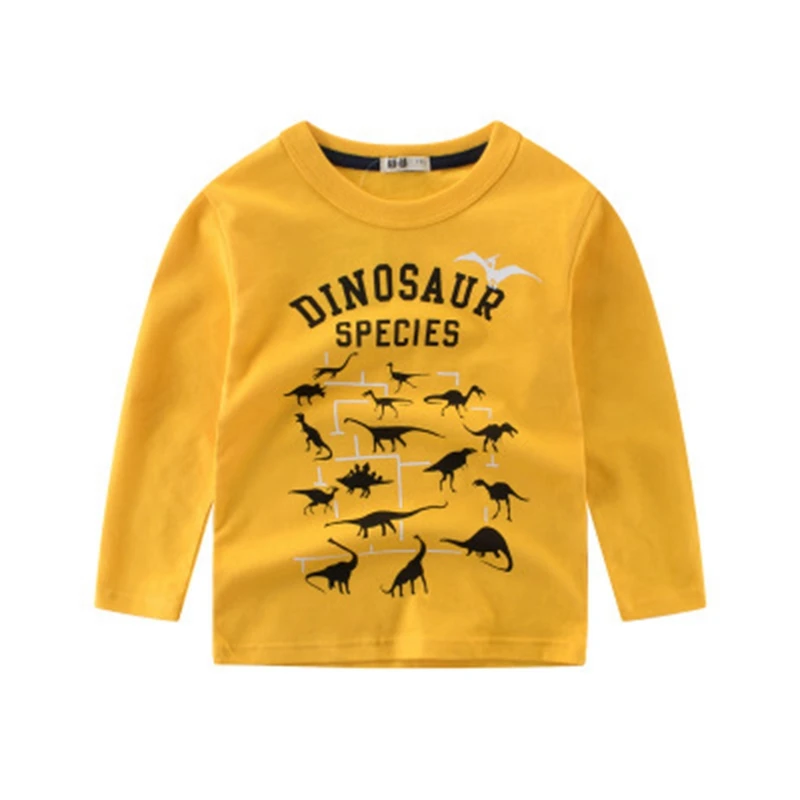 Baby T-shirt boys Children's 1-10Y Casual Tops Clothing Full Long sleeve Tees shirt Cotton Cartoon animal printed kids Sweatshirts clothes (3)
