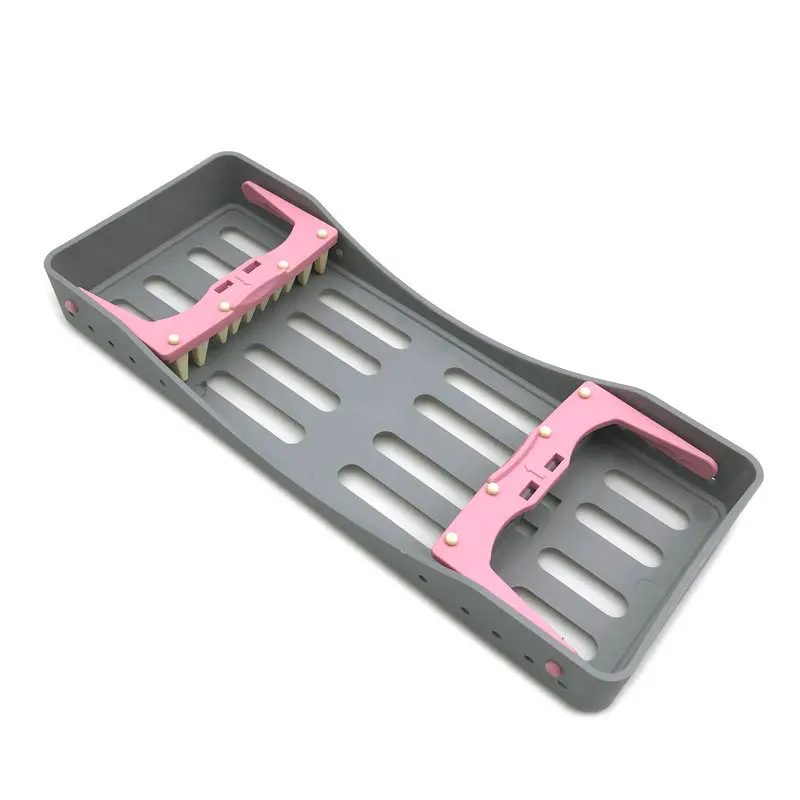 Новая Стоматологическая стерилизационная коробка с 5 держателями наконечники ручки Инструмент Автоклавный