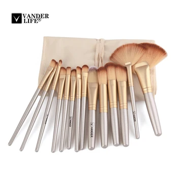 

VANDER LIFE 32pcs Makeup Brushes Set Powder Foundation Eyeshadow Lipsticks Make Up Brush Cosmetics Soft Hair With Case