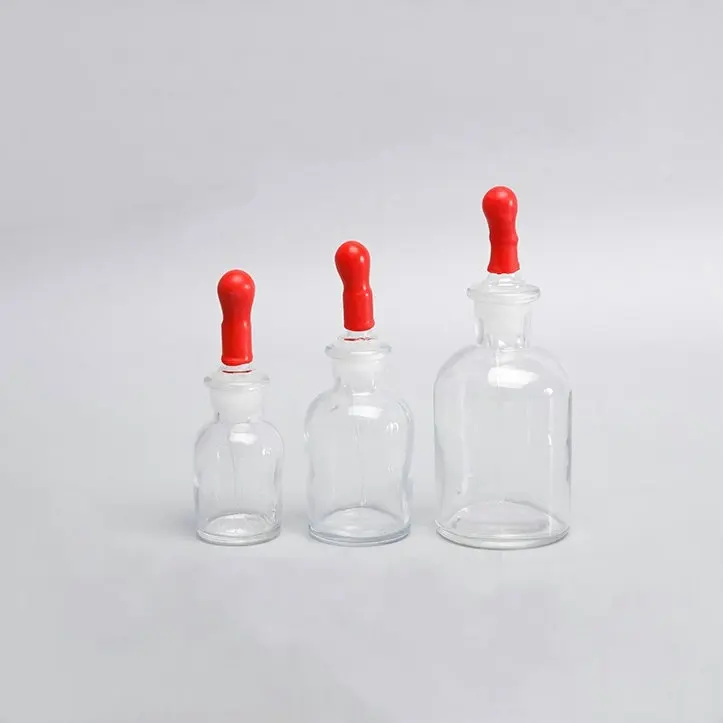 3pcs/lot/pack 30ml/60ml/125ml White/Clear or Brown Glass dropper bottles for kinds of laboratory | Канцтовары для офиса и дома