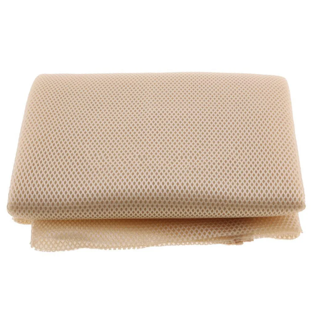 1pc x 1.4m*0.5m Pro Speaker Grille Cloth Loudspeaker Mesh Fabric Cloth Beige/White
