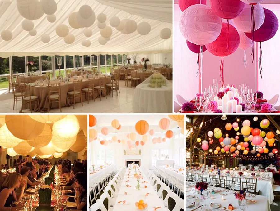Бумажные шары китайский круглый бумажный фонарь s для свадебной вечеринки дома Висячие декоративные лампы Круглый Свадебный бумажный фонарь