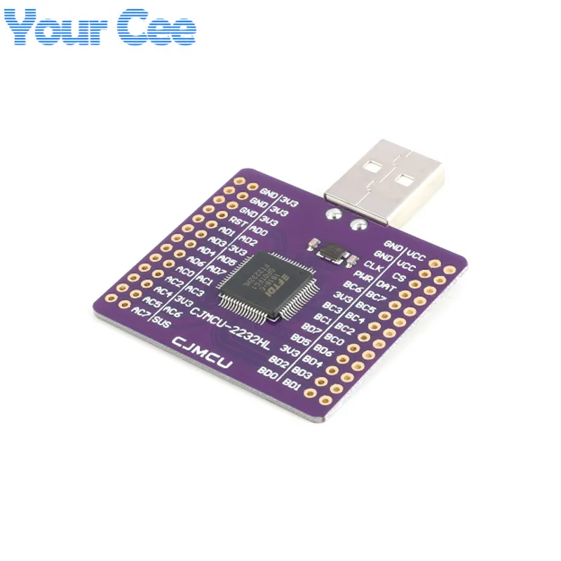 FT2232HL USB Поворот UART FIFO SPI IEC JTAG RS232 модуль FT2232HL CJMCU-2232HL USB к UART двухканальный модуль