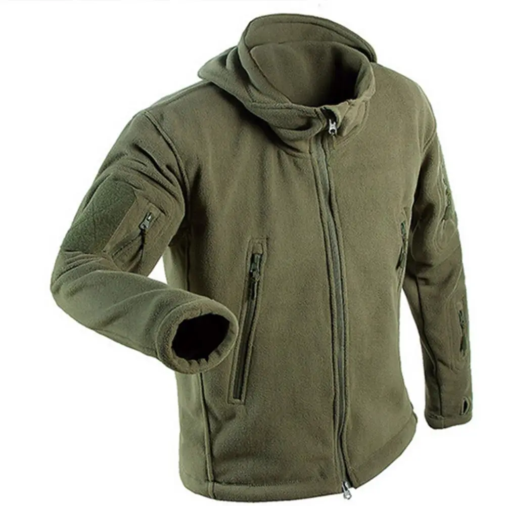 

Tactical Fleece Jacket Men Women Warm Polar Army Clothes Multiple Pocket Outerwear Casual Thermal Hoodie Coat Jackets
