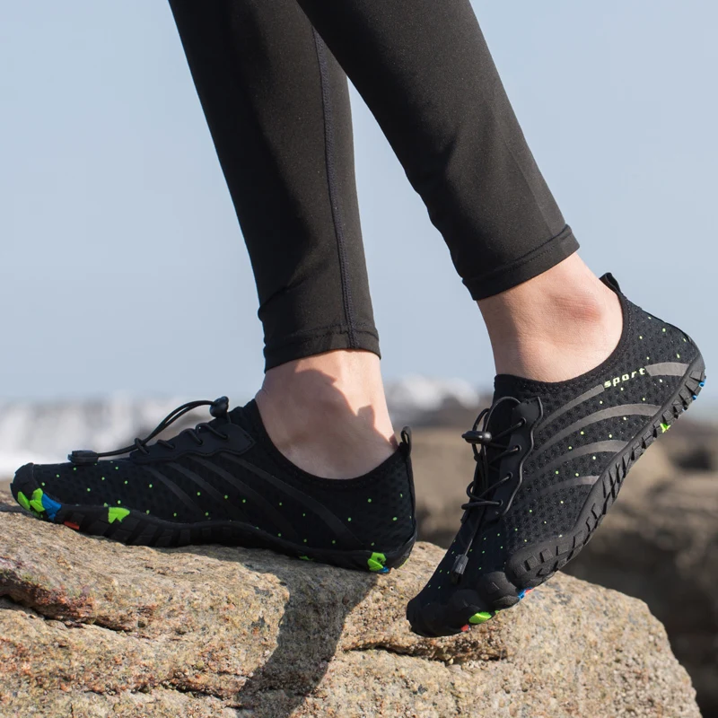 Новая летняя Уличная обувь для мужчин женщин легкая дышащая сетка крик пляжная быстросохнущая болотных восходящих рыболовные сети воды