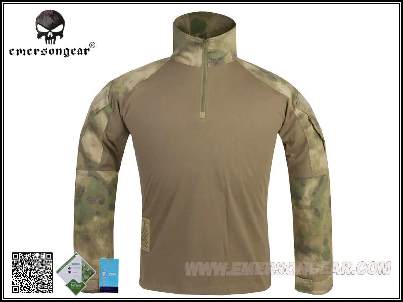 

EMERSON Tactical Outdoor Men Long Sleeve T-shirt Gear Camouflage Hunting Army Shirts Jersey Quick Dry Clothes Sport Wear EM8576