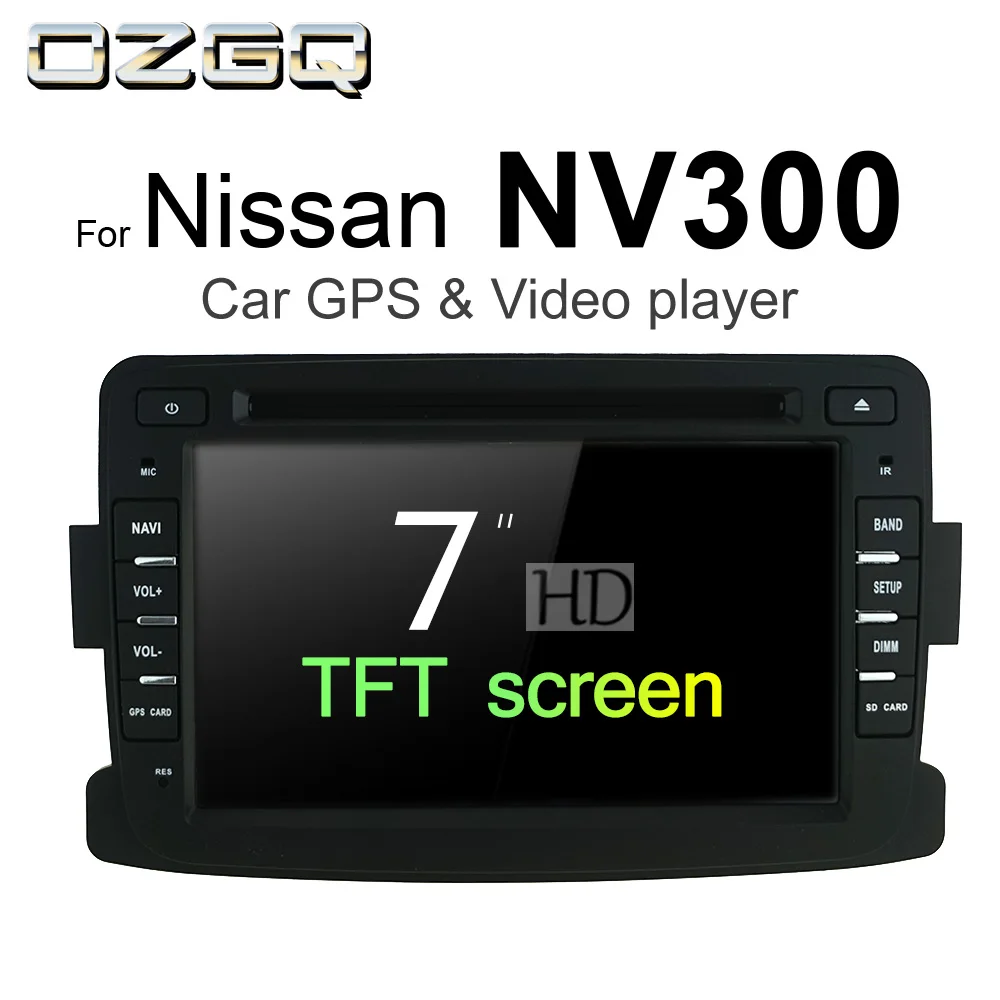 7 дюймов TFT Экран Bluetooth Android 7,1 автомобиля gps-навигация, dvd-плеер для Nissan NV300- с двойными районами Функция