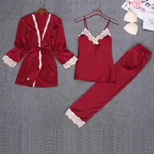 Женское Сексуальное белье шелковое Ночное платье Летнее кружевное Ночное Платье ночная рубашка атласная Домашняя одежда для сна Новинка