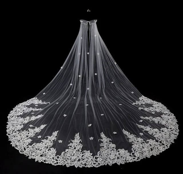 Disc New Arrivals White Ivory Long Wedding Capes Cloaks Custom Made Appliques Long Bridal Boleros Jackets Wraps In Stock