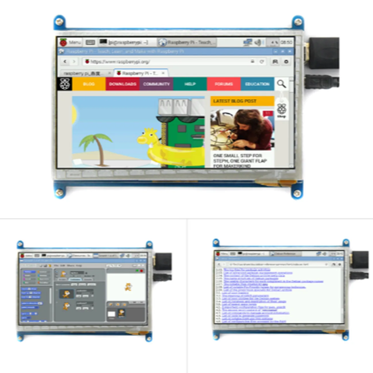 7 дюймов 800*480 ips емкостная сенсорная панель TFT ЖК-модуль экран дисплей для Raspberry Pi 3 B