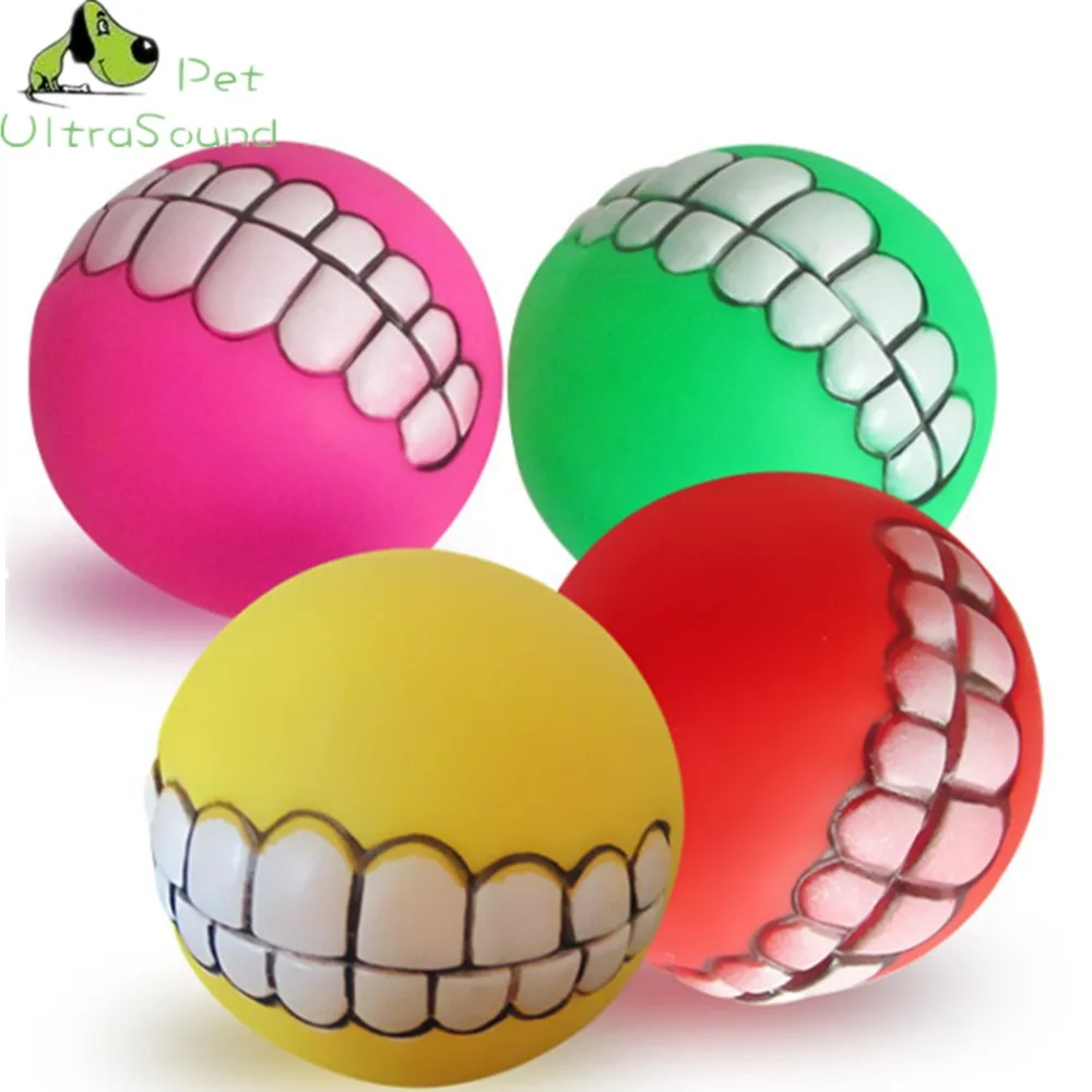 ULTRASOUND PET Funny Pets Dog Puppy Cat Ball Teeth Toy PVC Chew Sound Dogs Play Fetching Squeak Toys Pet Supplies For Tranning dog toys squeak plush toy for dogs supplies fit for all puppy pet sound toy funny durable chew molar cute toy pets supplies