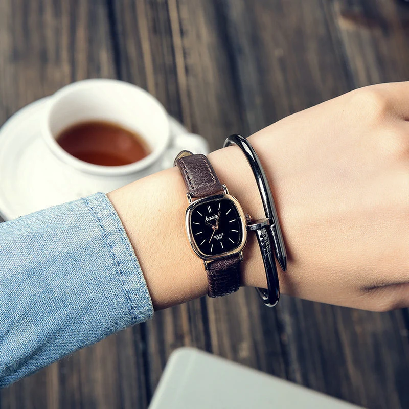 

Women Watch Fashion Retro square Quartz Lady band Date Casual Waterproof Wristwatch Gift Wife Woman 2019 relogio femininoa saat