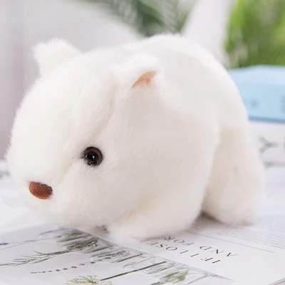 Милая имитация морской свинки плюшевые игрушки мягкие животные маленькая морская плюшевая игрушка свинка детская игрушка для декорации дома подарок - Цвет: White