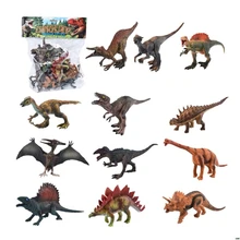 12 шт. реалистичные имитация твердых Динозавров Модель Фигурки обучающая игрушка для детей мальчик детский подарок