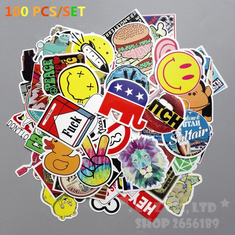100 шт./компл. Kuso с рисунками животных С Рисунком Слона панда утка бит * h багажа