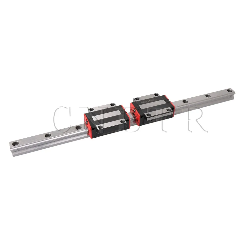 

CNBTR 500x23x22mm Bearing Steel Rail Sliding Rail Slider Guideway 2PCS Sliding Block Carriage for Machine Tools Large Machinery