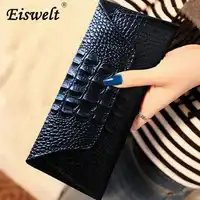 Dropshipping Genuine Leather Women Long Purse Female Clutches Money Wallets Design Handbag for Cell Phone Card Holder Wallet