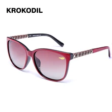 Krokodil, новая мода, кошачий глаз, Полароид, солнцезащитные очки для женщин, белая оправа, градиентные солнцезащитные очки, для вождения, UV400, модные очки, коробка 2359