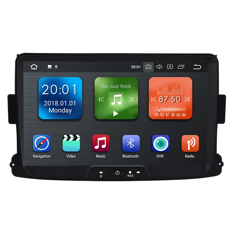 Excellent KSAOTU 7" DAB+ 4G Android 8.1 Car DVD Player SD GPS for Renault Dacia Duster Logan Sandero Dokker Lodgy 1