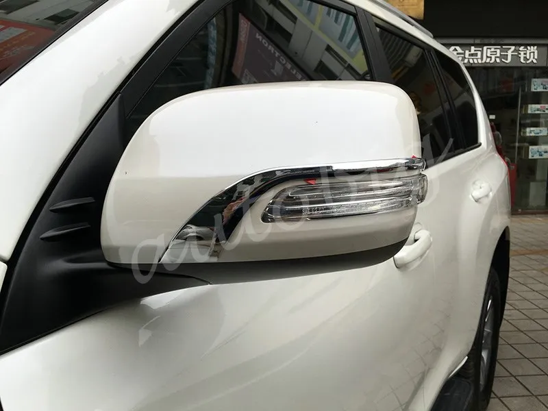Хромированные боковые зеркала планки для Toyota Land Cruiser LC200 ABS зеркало заднего вида аксессуары 2008 2009 2010 2011 2012 2013