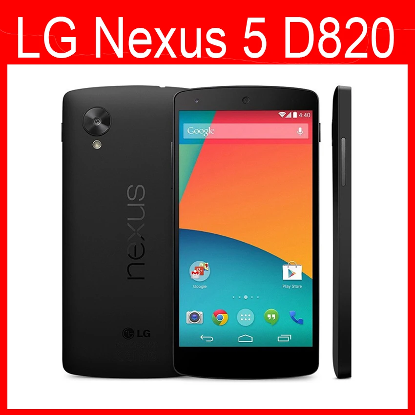 Оригинальный Google LG Nexus 5 D820 мобильный телефон 3G 4G GPS Wifi NFC четырехъядерный 2 Гб RAM 16